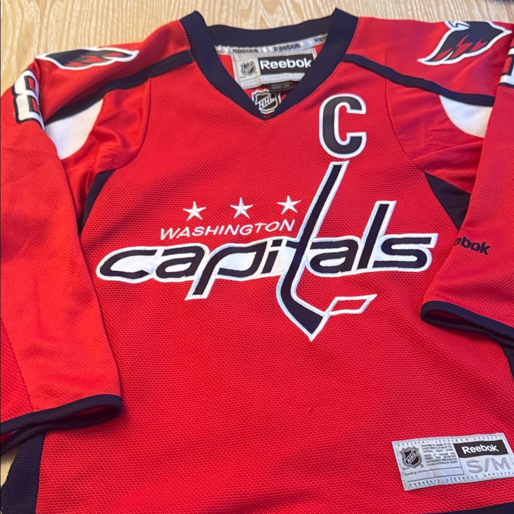 Reebok Red Capitals Hockey Jersey